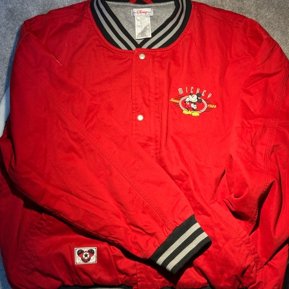 Disney Red Mickey Mouse Bomber Jacket - Picture 2 of 11